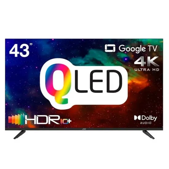 Smart TV JVC 43KB758 43" 4K Ultra HD Google TV - Preto