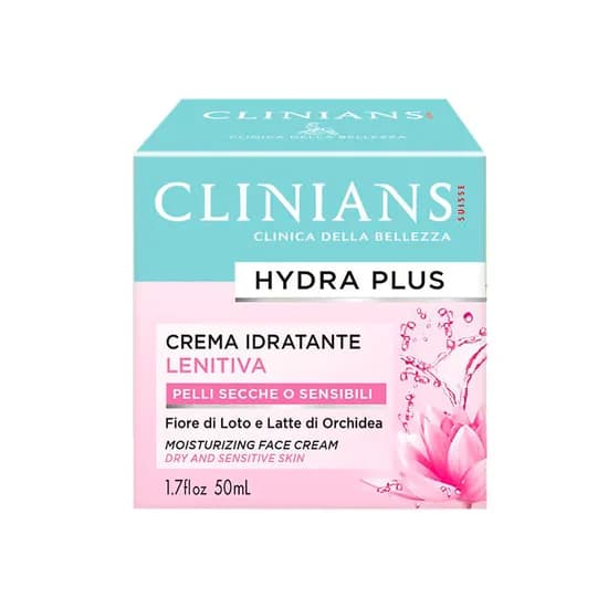 Creme Facial Hidratante Clinians para Pele Seca Ou Sensível Hydra Plus 50ML
