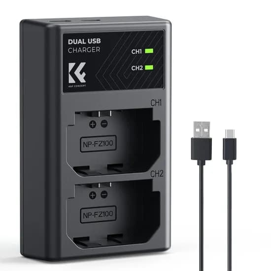 Carregador K&F NP-FZ100 Duplo USB-C 28.0010