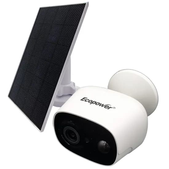 Câmera IP Ecopower EP-C102 3MP Wi-Fi 2V Con Panel Solar - White