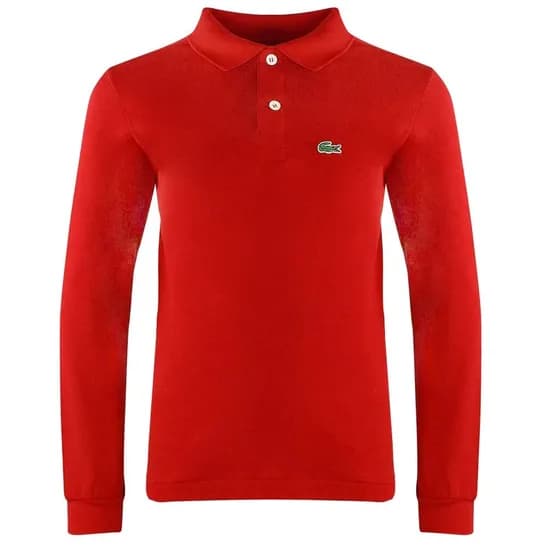 Camiseta Lacoste Polo Infantil Masculino PJ8915-5SX 02A - Vermelho