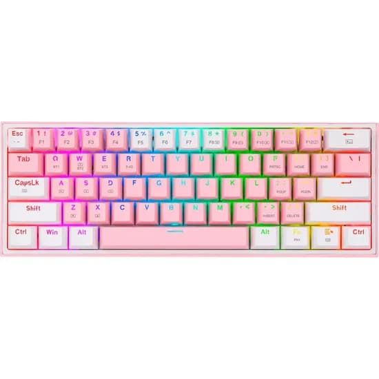 Redragon Teclado Fizz-Pro K616-RBG Mechanical Inglés White/Pink