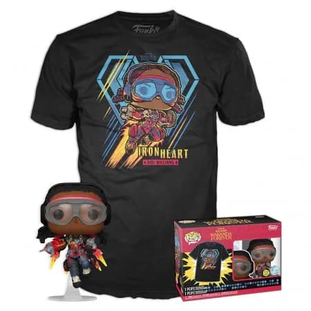 Funko Pop Marvel Black Phanter Wakanda + Tees *XL* 70382
