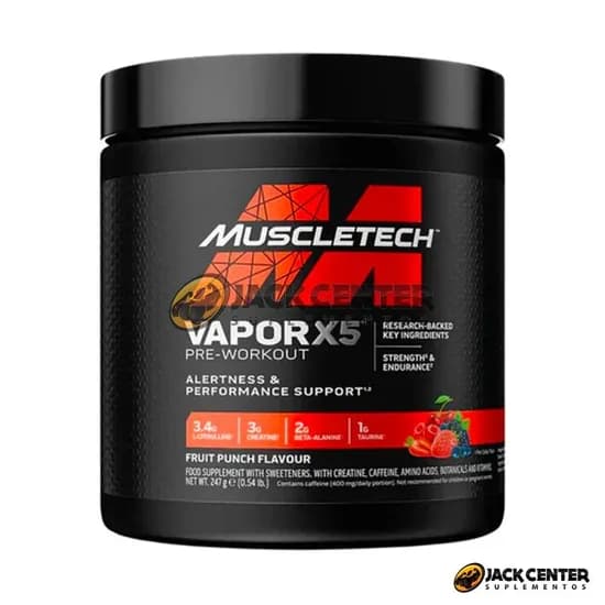 Vapor X5 Pré-Treino Muscletech 232G Fruit Punch