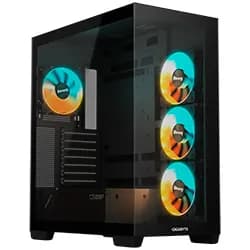 Gabinete Gamer Gigabyte GB-C500P Panoramic Stealth Mid Tower / 4 Cooler / Argb - Preto