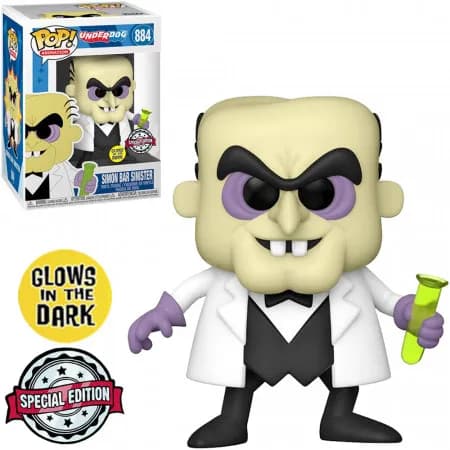 Funko Pop Underdog Simon Bar Sinister Glow *Ex* 884