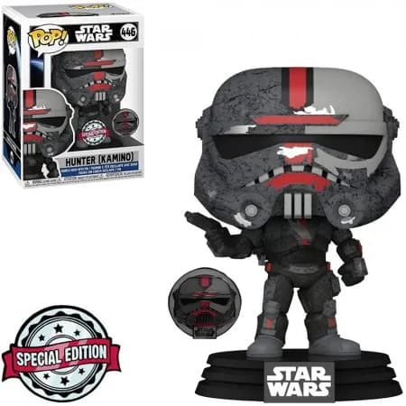 Funko Pop Star Wars The Bad Batch Hunter W/Pin *Ex* 446