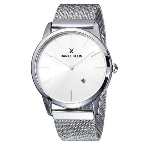 Relógio Analógico Daniel Klein Premium DK11834-3 Masculino, Metal - Prata e Branco