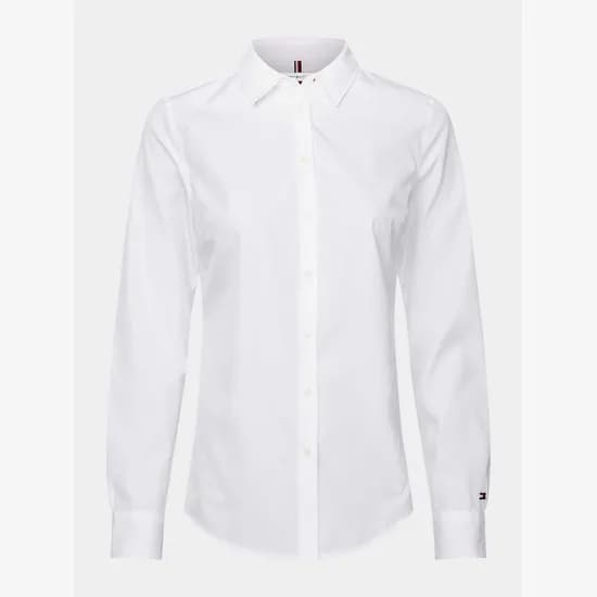 Camisa Tommy Hilfiger Feminina WW0WW26787-YAF-00 32 - Branco Clásico