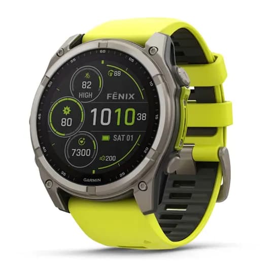 Garmin Relógio Fenix 8 51MM Solar Sapphire Titanium Yellow/Graphite 010-02907-20
