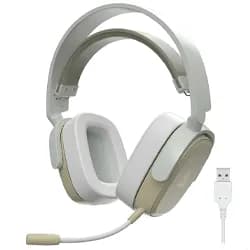 Headset Gamer Ajazz AHM09 Max / Wireless - Cinza / Branco (986956)