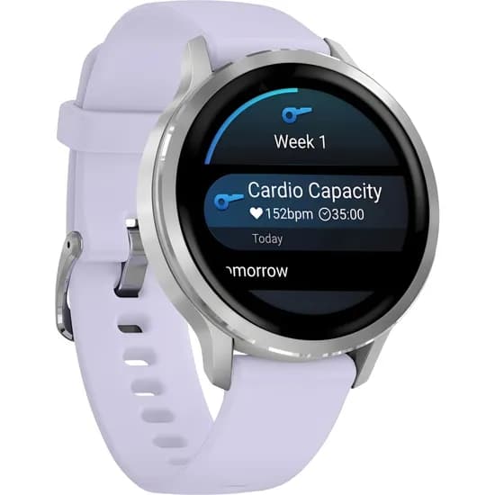 Relógio Smartwatch Garmin Venu 4 41 MM - Prata/Roxo Periwinkle (010-03013-01)