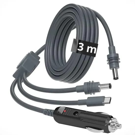 Cabo DC Starlink Mini com Carregador de Celular Tipo C - 3 Metros