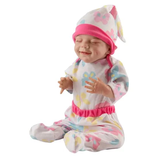 Boneca Baby Reborn V-131 - 48CM - Silicone - Roupa Borboleta