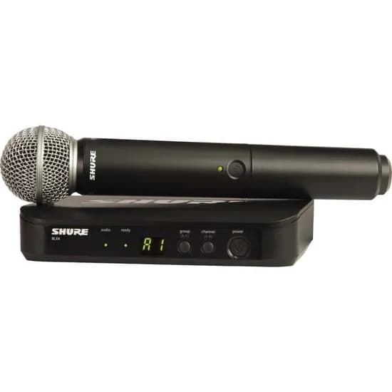 Microfone Sem Fio Shure BLX24/SM58