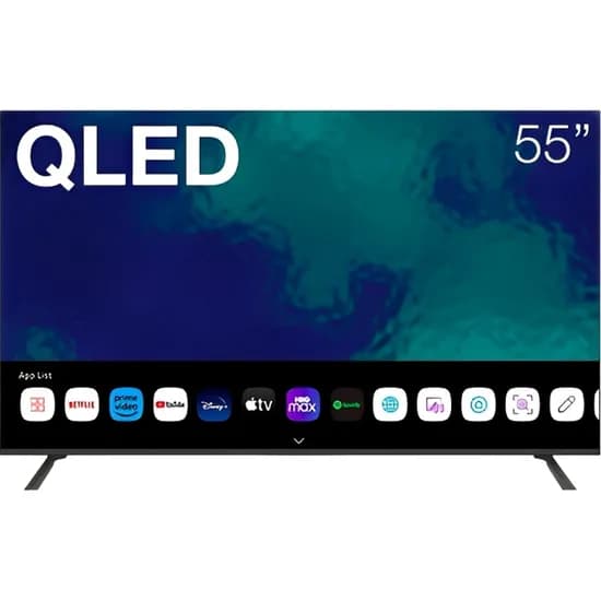Smart TV Qled Hyundai HYEM55QLED 55" 4K Ultra HD Webos Wi-Fi - Preto