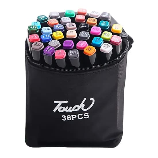 Canetas Coloridas Touch Kit 36 PCS