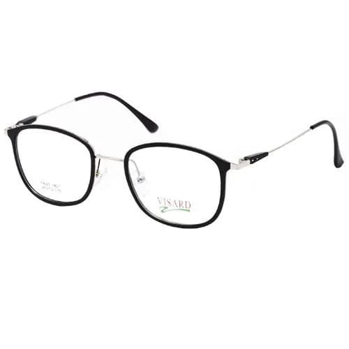 Óculos de Grau Visard TR1820 Unissex, Tamanho 48-12-138 C2, Metal - Preto