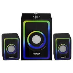 Caixa de Som Satellite AS-92010B Gaming RGB / Bluetooth / USB / Aux - Preto
