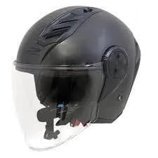 Capacete para Motociclista LS2 OF616 Airflow II Preto Fosco com Bluetooth Auricular