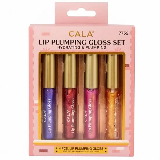 Batom Cala Lip Plumping Gloss 4PCS
