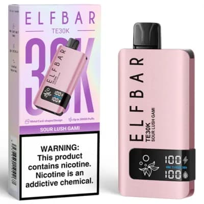 Vaper Descartavel Elfbar TE30K Sour Lush Gami 30000 Puffs