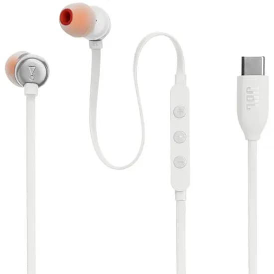 Fone de Ouvido JBL Tune 310C com Microfone - Branco