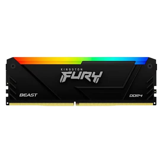 Memória Ram Kingston Fury Beast RGB 16GB DDR4 3200 MHZ - KF432C16BB2A/16