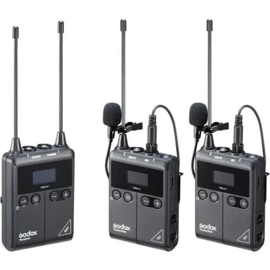 Microfone Godox WMICS1 Pro Kit 2 2TX+1RX Omni