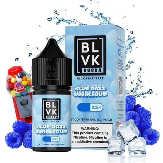 BLVK 30ML Salt Bubba Blue Razz Bubblegum 50MG