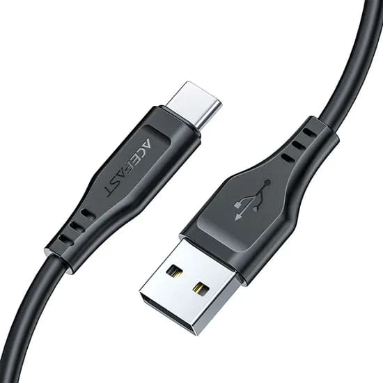 Cable USB USB-C Acefast C3-04 1.2M 3A Data Negro