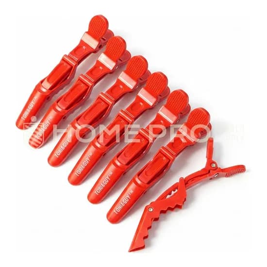 Presilha de Cabelo Lmpro Vermelha 6255, Pacote com 6 Unidades