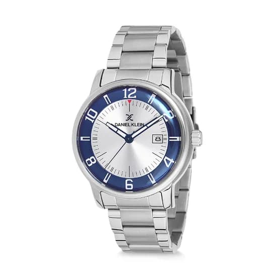 Relógio Analógico Masculino Daniel Klein Premium DK12113-3 - Prata e Azul