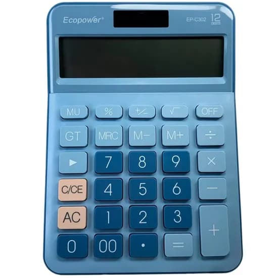 Calculadora Ecopower EP-C302 - Azul