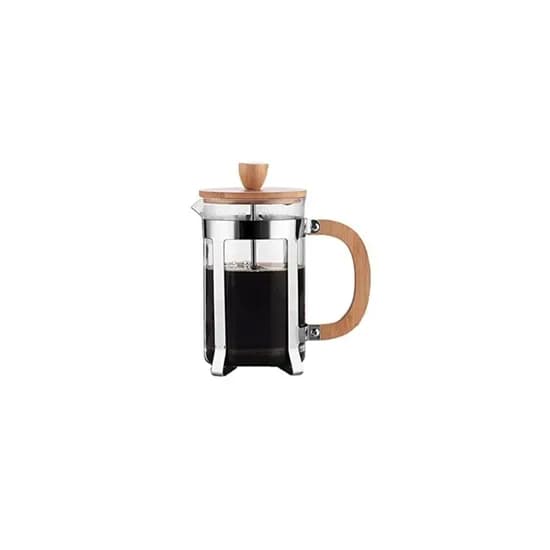Cafetera Prensa Francesa 800ML Tapa Madera