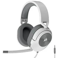 Headset Gamer Corsair HS55 Surround V2 / com Fio - Branco / Cinza (CA-9011390-WW)