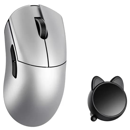Mouse Gamer Wlmouse Huan 8K Screen Dongle Sem Fio - Prata