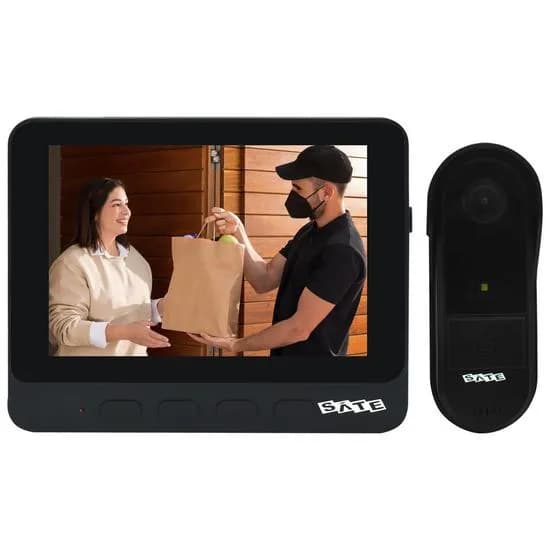 Interfone Sate A-DB24 Smart Home Externo Preto Waterproof