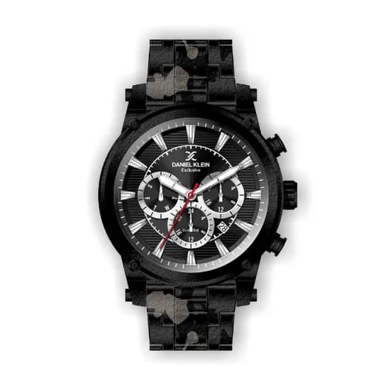 Relógio Analógico Masculino Daniel Klein Exclusive DK.1.12297-1 - Preto Camuflado