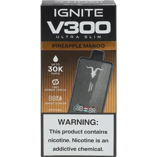Vaper Descartável Ignite V300- Ultra Slim Pineapple Mango