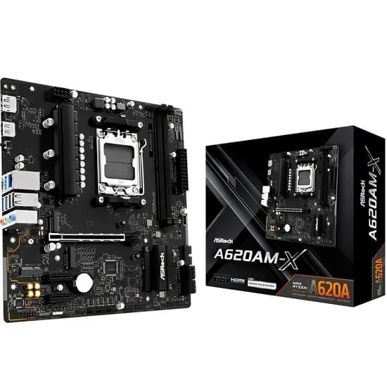 Placa-Mãe Asrock A620AM-X AM5 DDR5 Matx