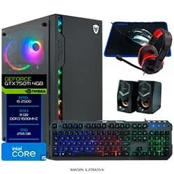 PC Montado Gamer Intel Core i5 3470 de 3.3GHZ 16GB de Ram / 256GB SSD / Geforce GTX750TI 4GB + Kit Gamer - Preto