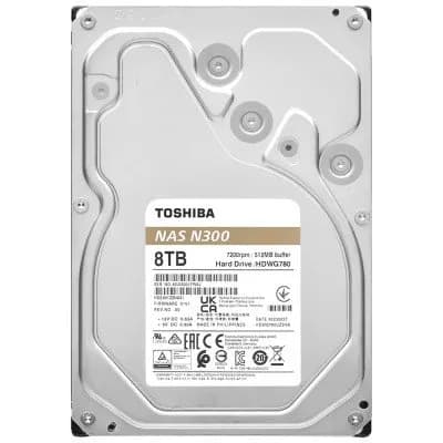 HD SATA3 8TB Toshiba N300 HDWG780XZSTA 7200RPM