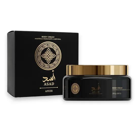 Crema Corporal Masculino Afeer Asad Black 250GR