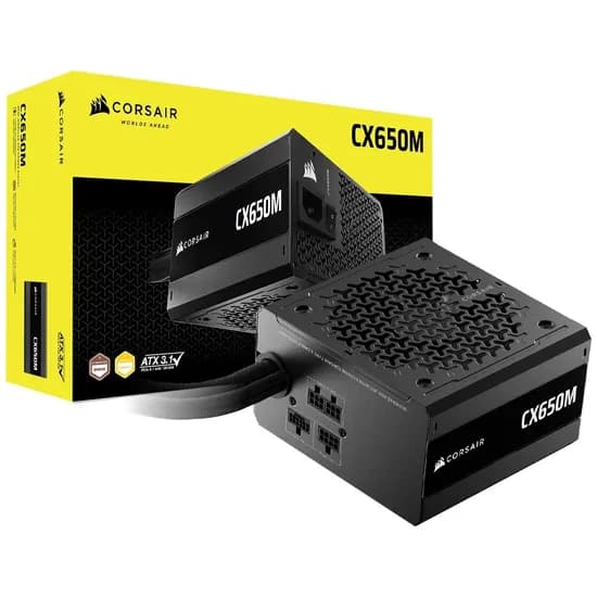 Fonte Corsair 650W CX650M Semi Modular CP-9020310-Na