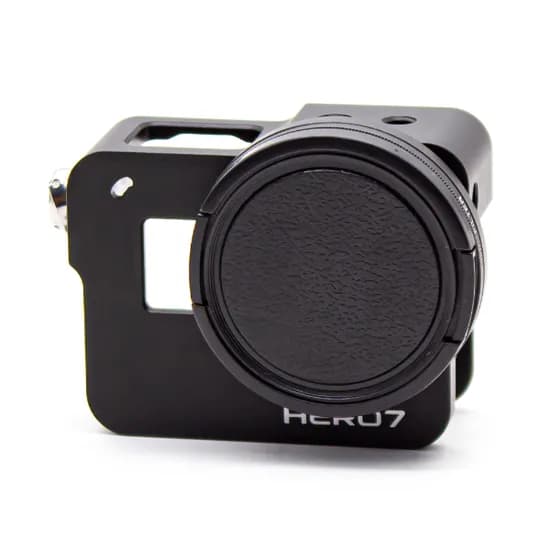 Case de Proteção de Alumínio Gopower GPR506A para Gopro Hero 7/6/5 com Filtro Uv 52MM - Preto