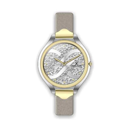 Relógio Analógico Feminino Daniel Klein Premium DK.1.12268-4 - Prata e Dourado