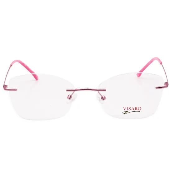 Armação para Óculos de Grau RX Visard Mod.7029 54-18-140 Col.02 - Rosa/Transparente