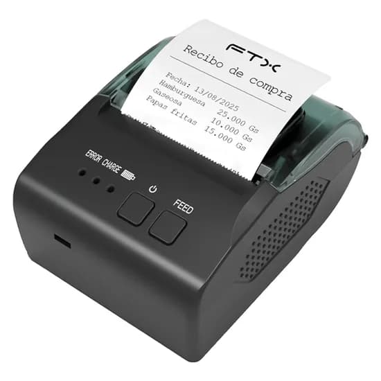 Impressora Térmica FTX TDR058BT Bivolt - Preto