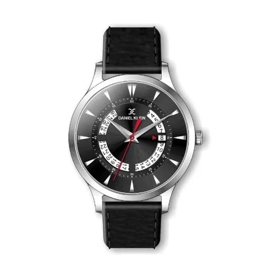 Relógio Analógico Masculino Daniel Klein Premium DK.1.12473-2 - Prata e Preto